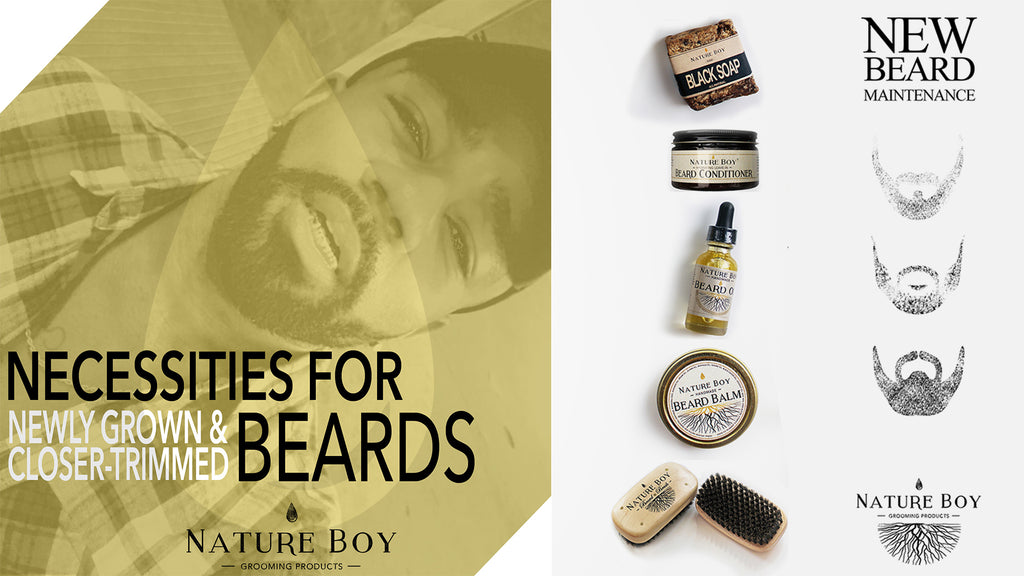 nature boy grooming products short new beard routine priority oil balm conditioner black soap beard brush