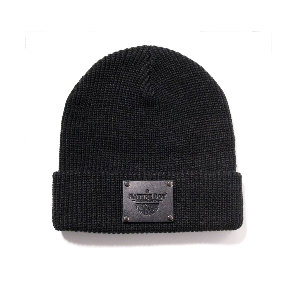 NATURE BOY All Black Fisherman's Beanie