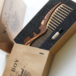 NATURE BOY Grooming Products Wooden Beard Comb
